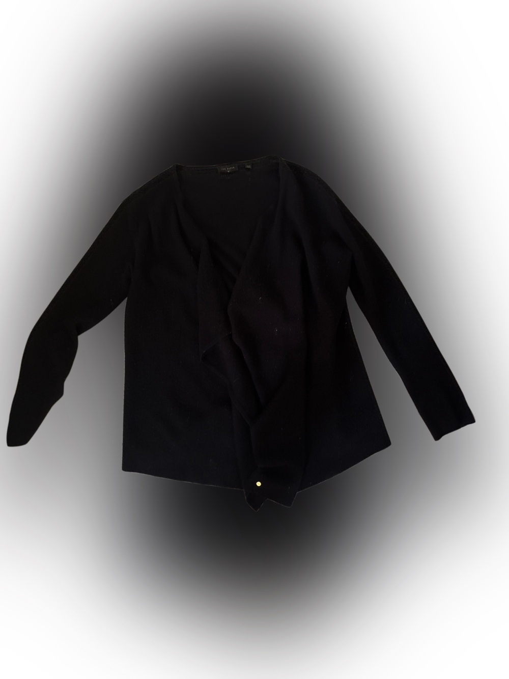 Ted Baker Black V-Neck Long Sleeve Cardigan